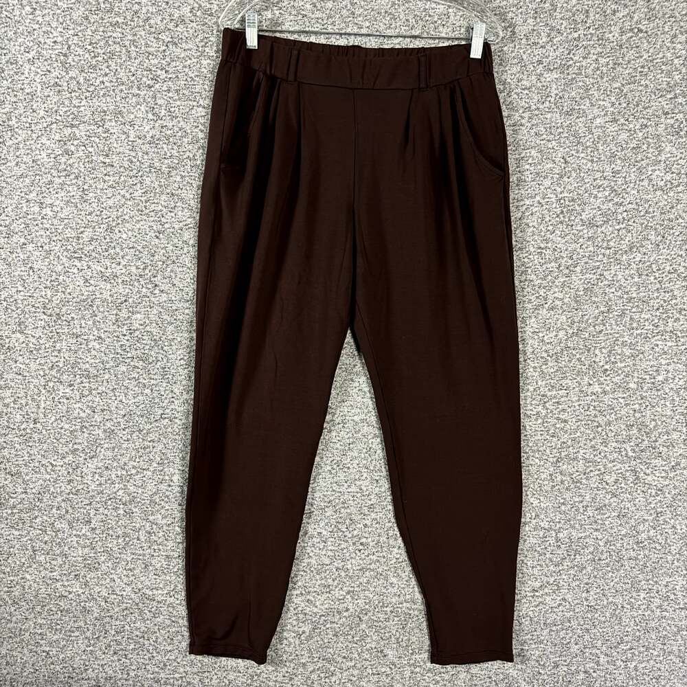 Garnet Hill Women's Size Medium Brown Lyocell Pull On Stretch